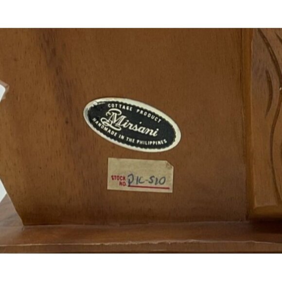 Vtg 1960s MCM Comedy & Tragedy Theatre Bookends Solid Wood by Mirsani 8 x 5 x 3 - Picture 3 of 7